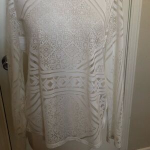 Laundry lace top XL, cream color. Elegant looking New with tag